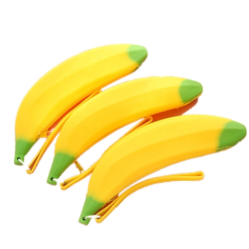 Женская сумка Детские мешки для монет силиконовый кошелек банан чехол