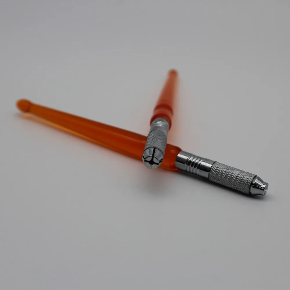 

1PCS Two Kind Needle Uses Professional Microblading Pen Manual Eyebrow Tattoo Pen For 3D Eyebrow Embroidery Permanent Makeup