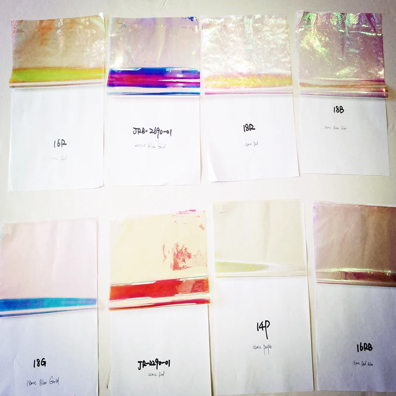 [24 шт.] ОБРАЗЕЦ формата A4 волшебный Радужный цвет яркая Радужная ПЭТ пленка с 8