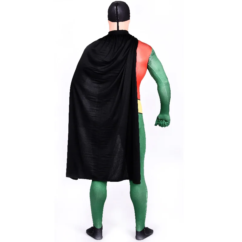 Высокое качество для взрослых Для мужчин Super hero Робин костюм лайкра Зентаи Боди