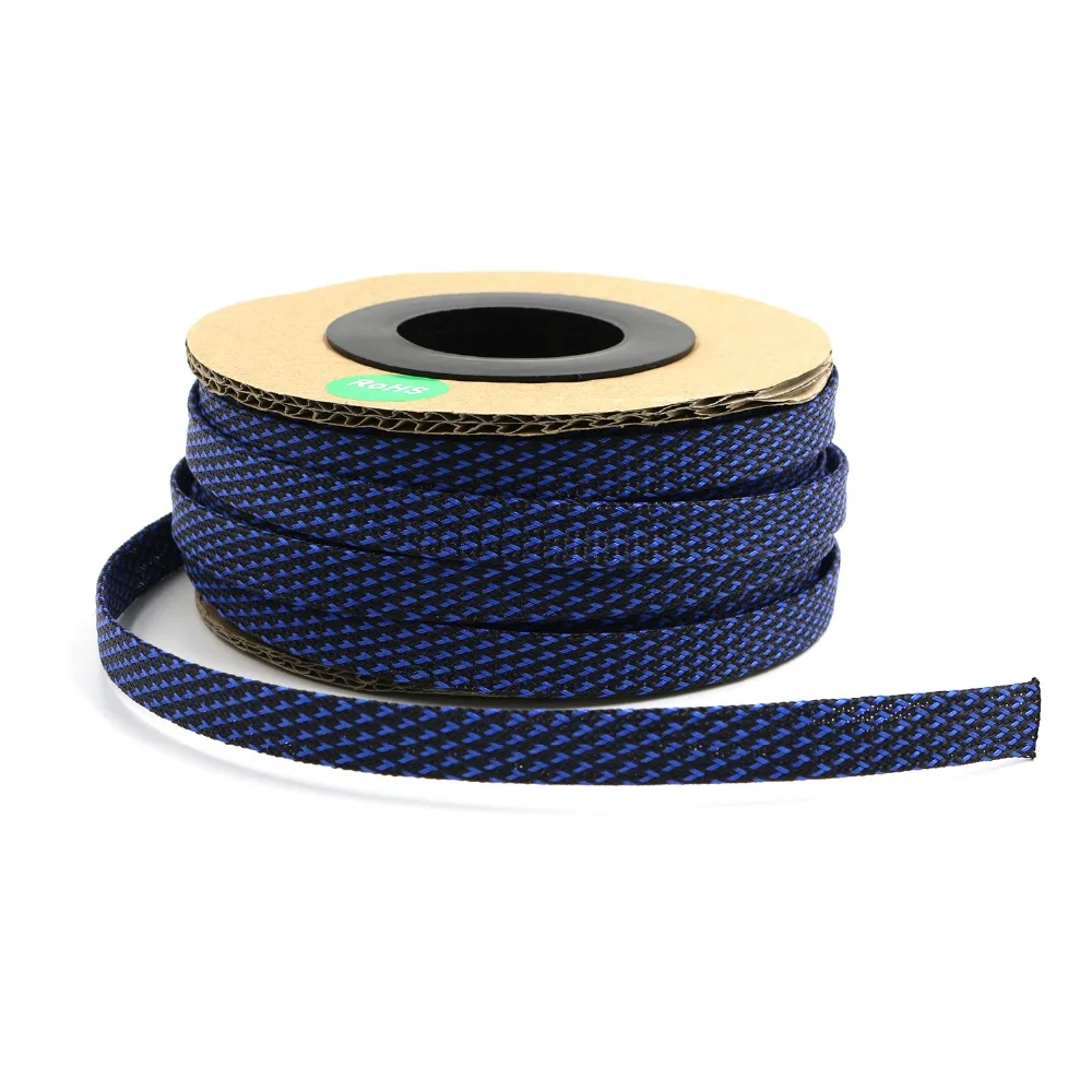 100ft-Blackblue 30 м 4 6 8 10 12 14 16 мм оплетка для домашних животных расширяемый рукав высокая