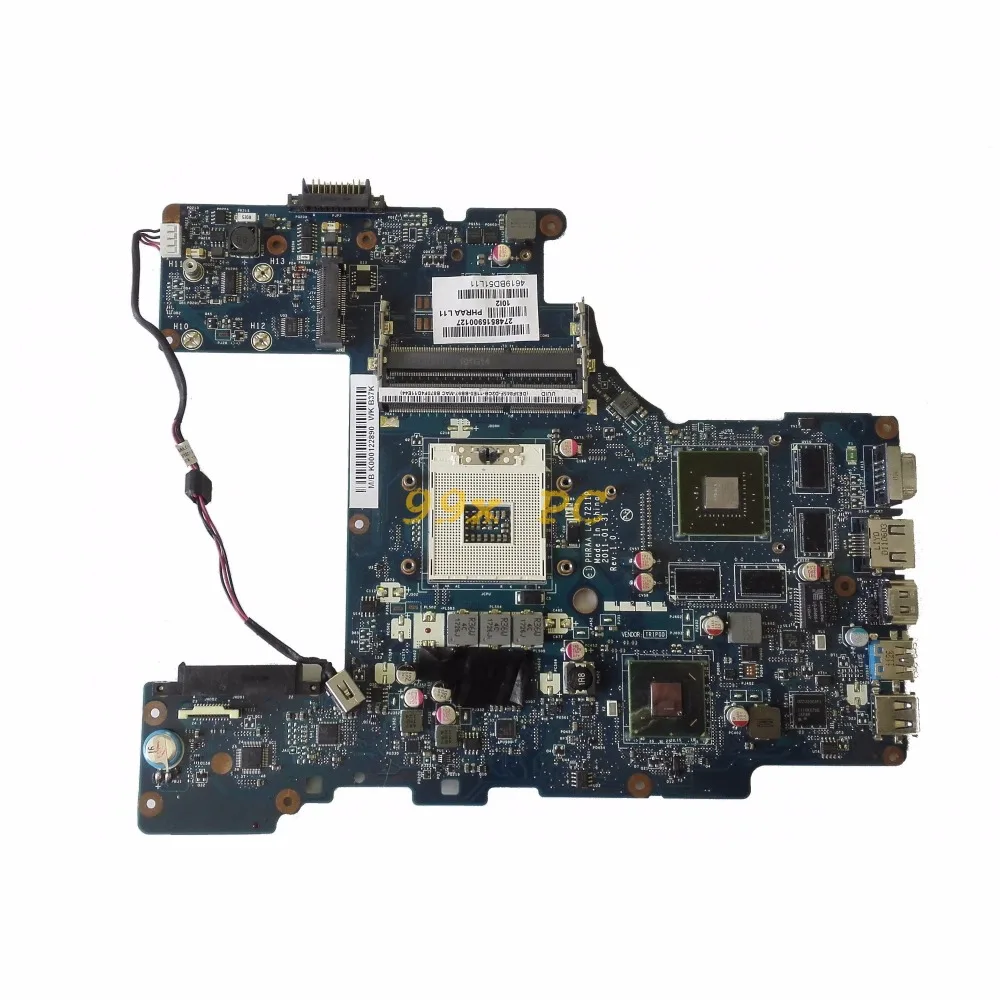 LAOKE для Toshiba Satellite P750 P755 Материнская плата ноутбука HM65 W/GPU K000122890 PHRAA LA 7211P DDR3 | Отзывы и видеообзор