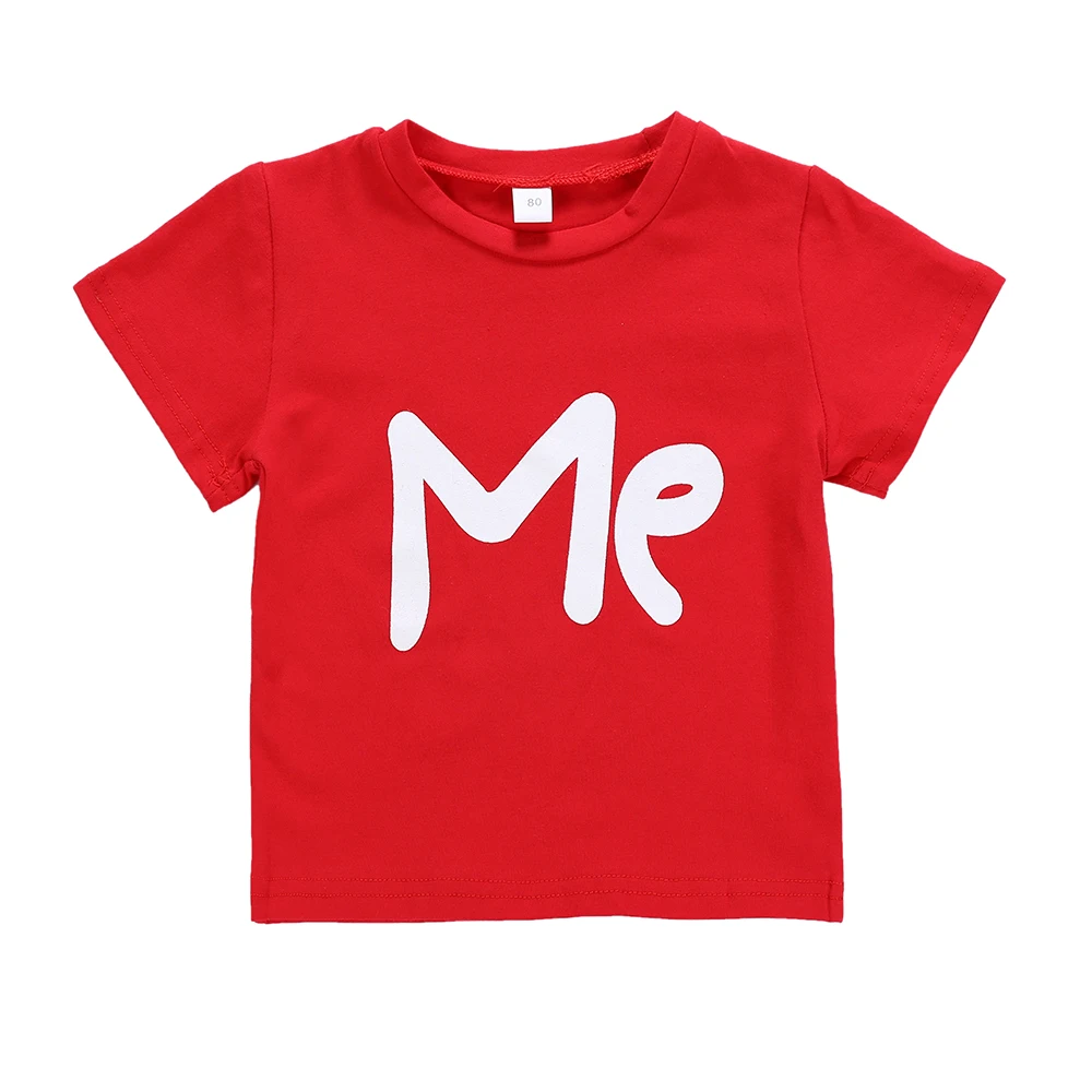 Наряды для мамы и сына Love Me одежда дочки подходящие ко всей семье футболки летняя