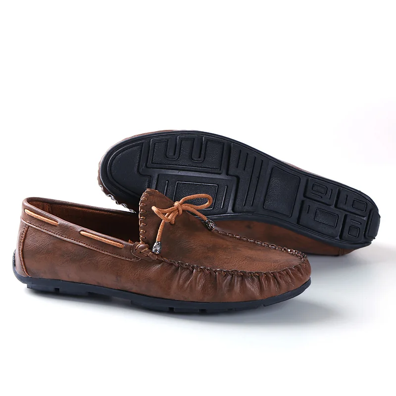 Высокое Качество Кожи Мужчины Обувь Мягкие Мокасины Мода Марка Квартиры Удобные
