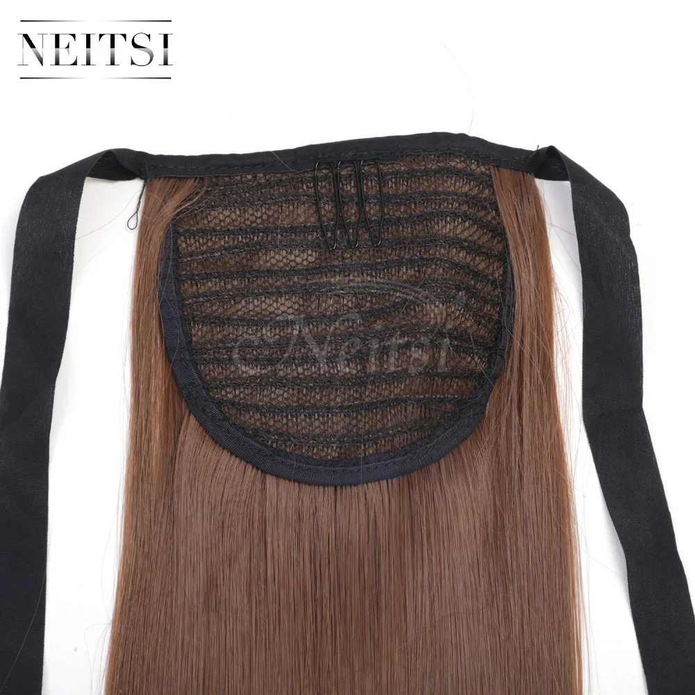 Прямые длинные заколки Neitsi хвост искусственные волосы заколка для волос