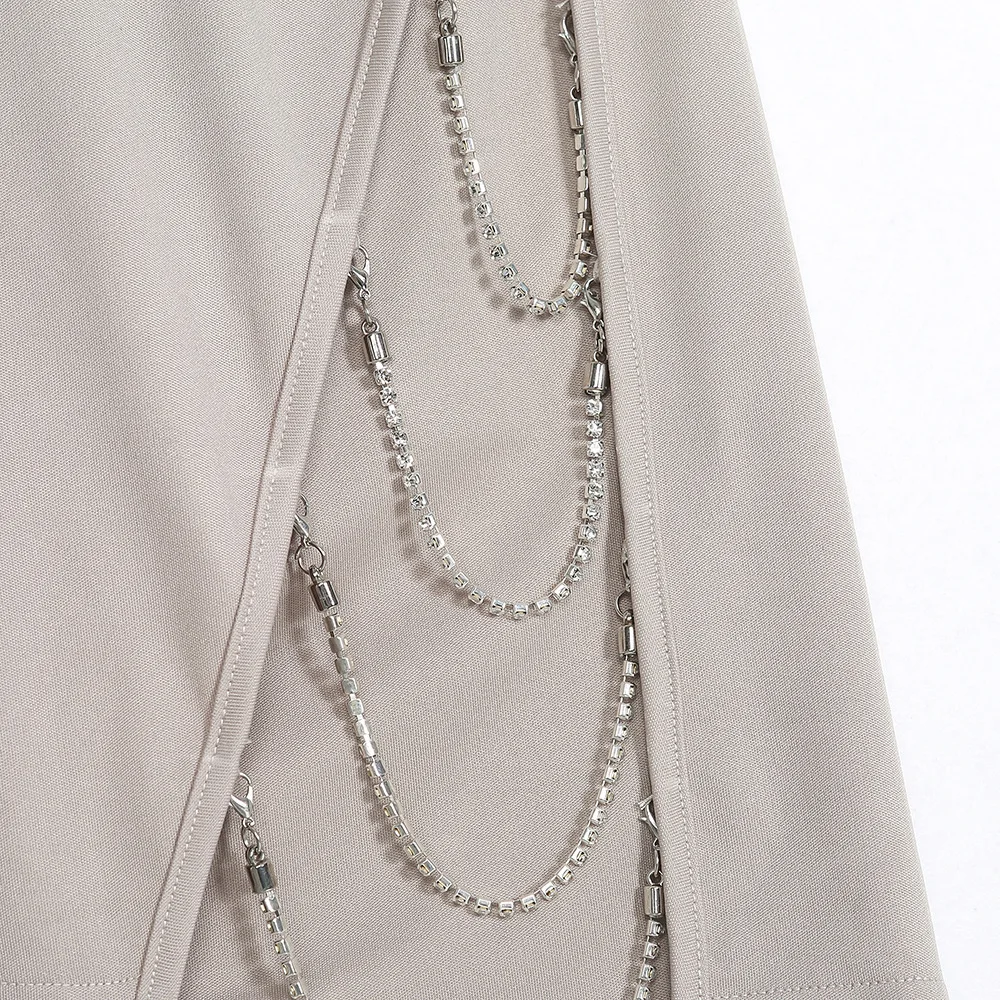 Платье на бретельках MUXU Бандажное мини-платье с открытой спинкой и блестками