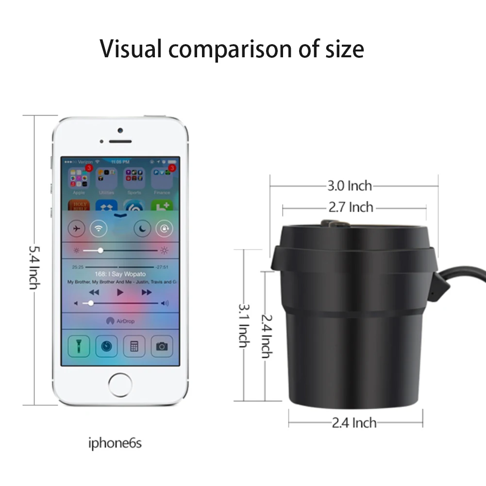 AZiMiYO Dual USB Автомобильное зарядное устройство для Xiaomi iPhone автомобильное зарядное устройство с 2 гнездами прикуривателя для gps DVR зарядное устройство