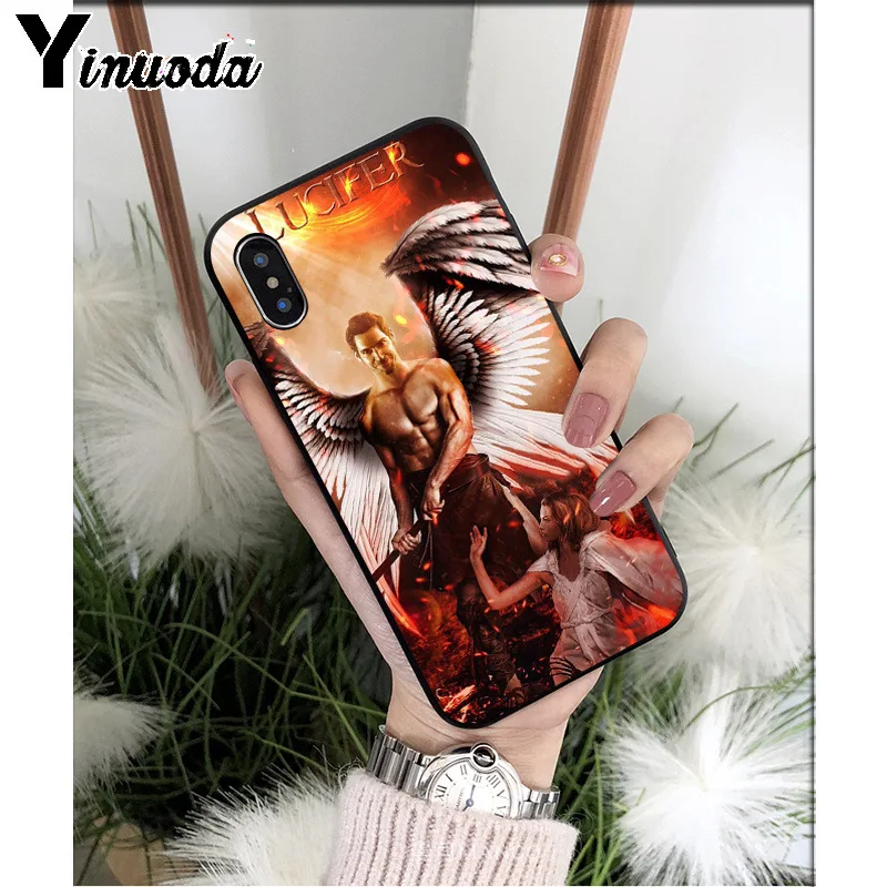 Yinuoda Американский ТВ-серии Lucifer ТПУ Мягкие аксессуары для телефона чехол iPhone 6S 6plus