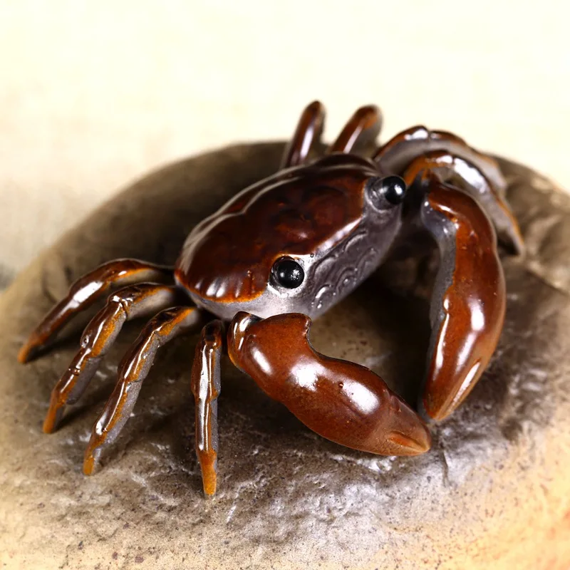 Бутик Фиолетовый глиняный Чай Домашние животные 3D краб меняют цвет при