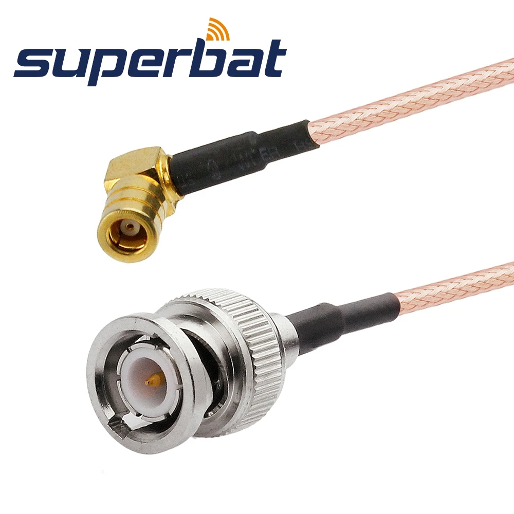 Superbat SMB Male Rght Angle to BNC Plug 15cm Pigtail Cable or Custom Service