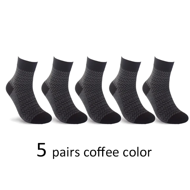 5 coffee 217 10 штук = 5 пар/лот носки из бамбукового волокна; Для мужчин здоровье комфорт Гольфы модные осень-зима для мужской американский размер 7,5-11,5 новые стили - Цвет: 5 coffee 217