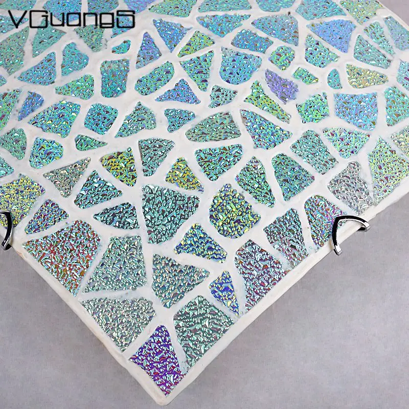 

Modern Colorful Blue Shell Glass Led Ceiling Lamp for Bed Room Living Room Balcony Mediterranean Sea Handmade Lighting Fixture