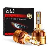 sd 2pcs h27 880 881 led headlight car bulbs light bulbs for auto replacement fog lights super bright white 6000k 12v