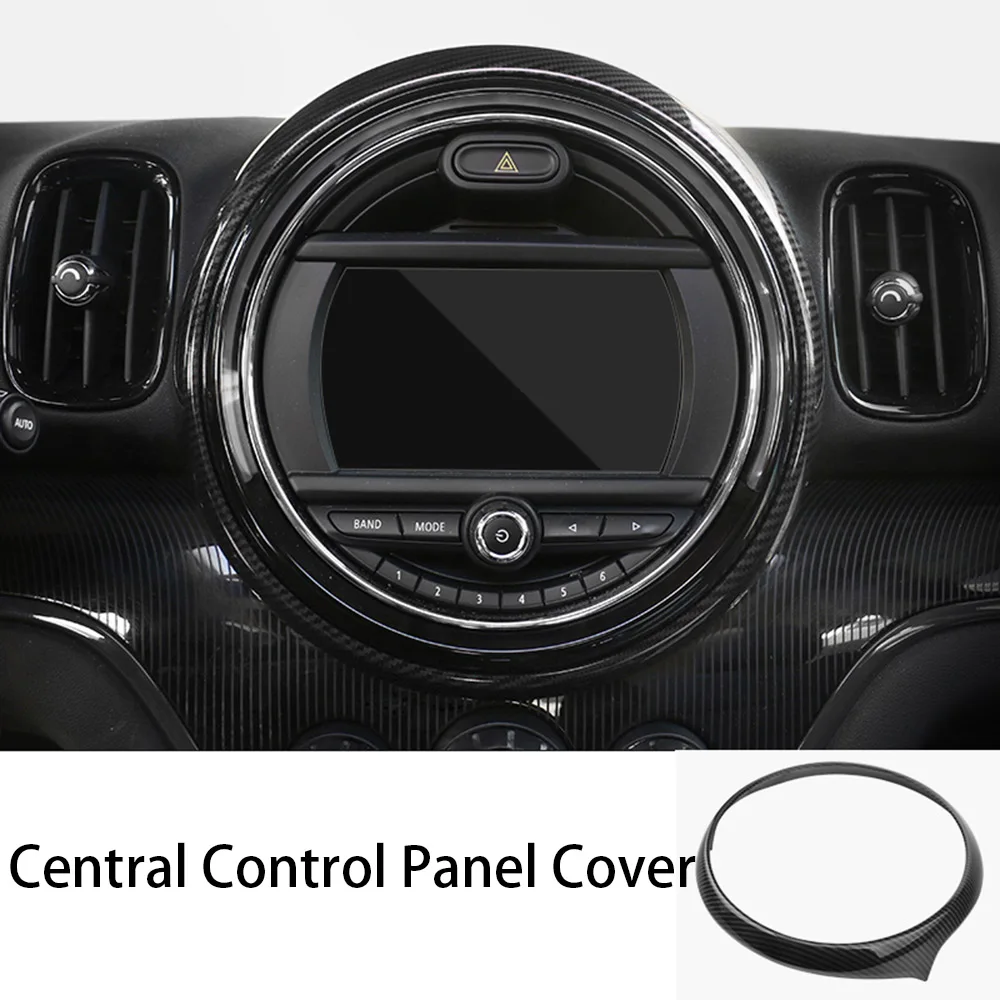 Center Console Panel Декор интерьера углеродное волокно рулевое колесо наклейка крышка рог панель центральная консоль подъемника корпус для мини CooperF60 аксессуары - Название цвета: Center Console Panel
