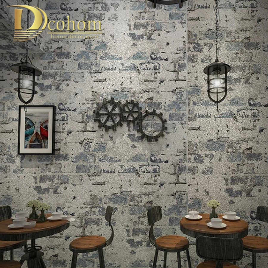 Каменная кирпичная 3D настенная бумага для спальни гостиной фон стены виниловая