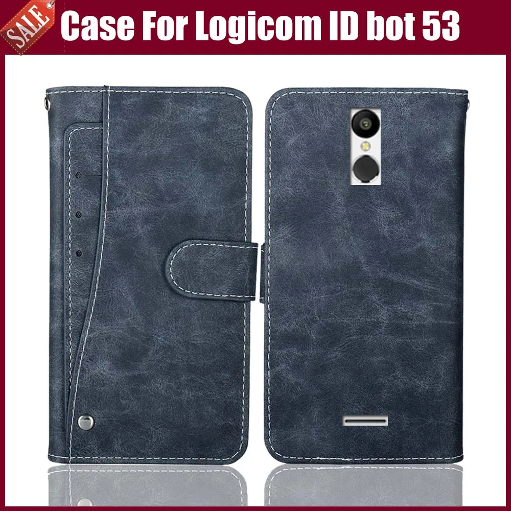 New Design! Logicom ID bot 53 Case Luxury Wallet Flip Leather Protective Phone Cover With Card Slots | Мобильные телефоны и