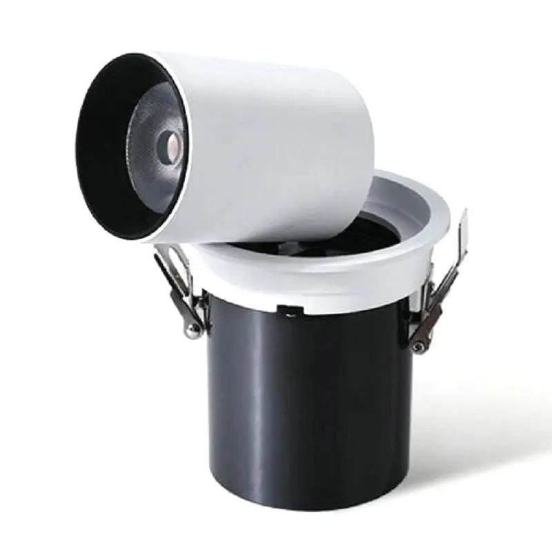 Регулируемый квадратный и Круглый Светодиодный точечный светильник 15 Вт COB с