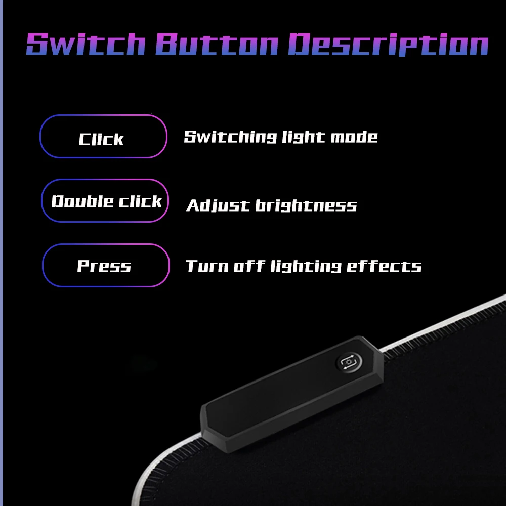 RGB коврик для мыши игровой большой геймерский супер размер XXL игровые коврики