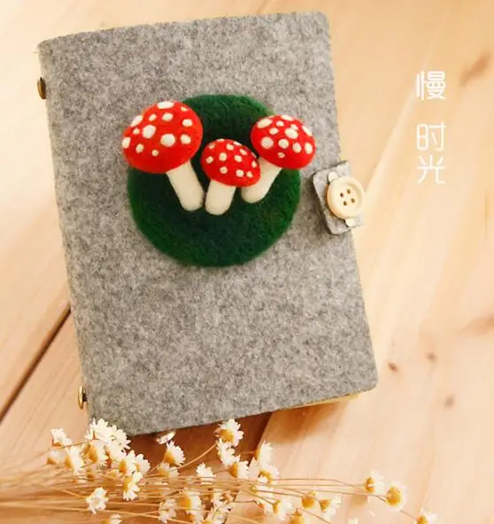 Блокнот ватный Войлок набор для рукоделия гриб ремесло поставка Материал needlecraft