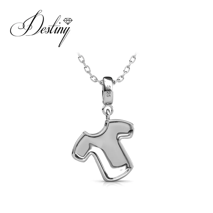 Destiny Jewellery Милая футболка небольшой кулон украшен стразами от Сваровски jewelry