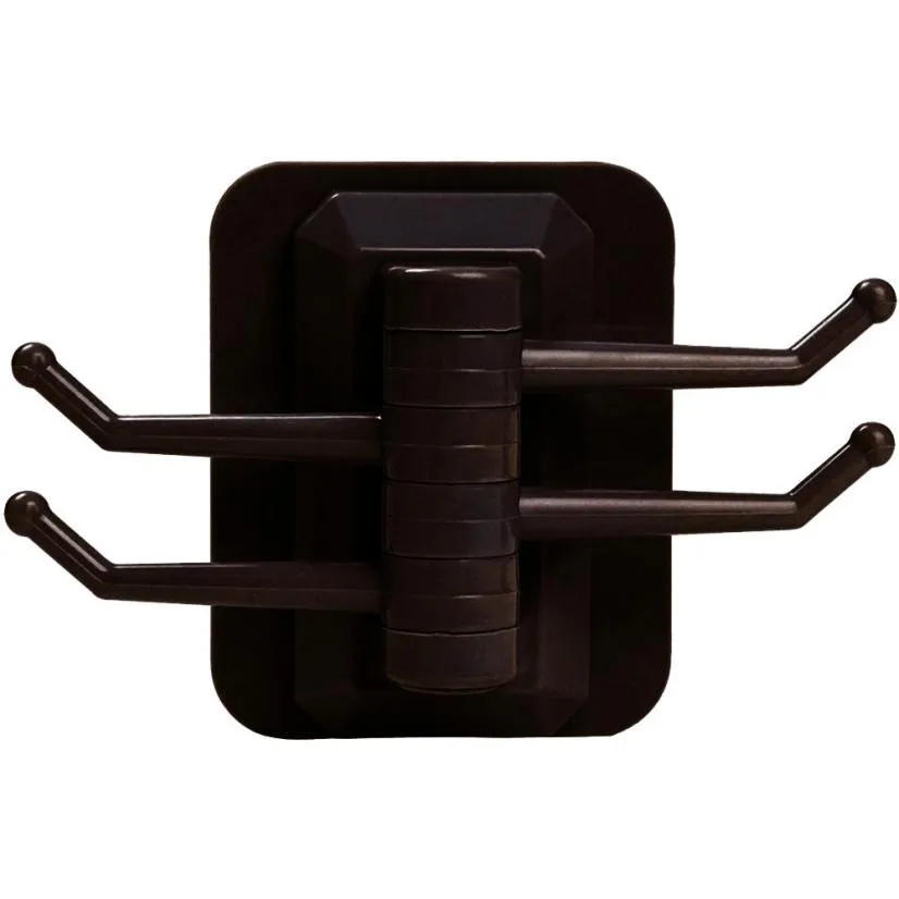 Настенная вращающаяся стойка для полотенец 4 крючка кухни ванной комнаты без