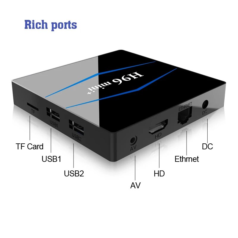 Android 8 1 TV RAM 2 ГБ 16 ROM Rockchip RK3229 четырехъядерный WIFI H.265 4 k Google Play netflix телеприставка