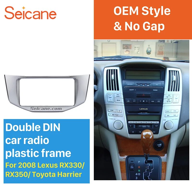 Seicane отличное качество 2Din Автомобильная Радио панель для 2003-2010 Lexus RX330 RX350 Toyota Harrier DVD рамка авто стерео панель Адаптер