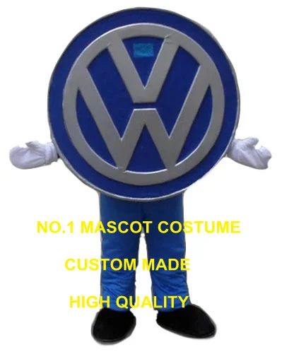 Костюм талисман с логотипом vw автомобильный логотип на заказ персонаж из