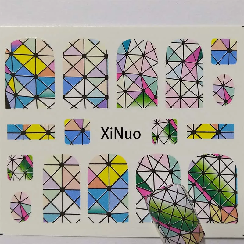 Набор стикеров для ногтей слайдер с переводом губ и воды украшения