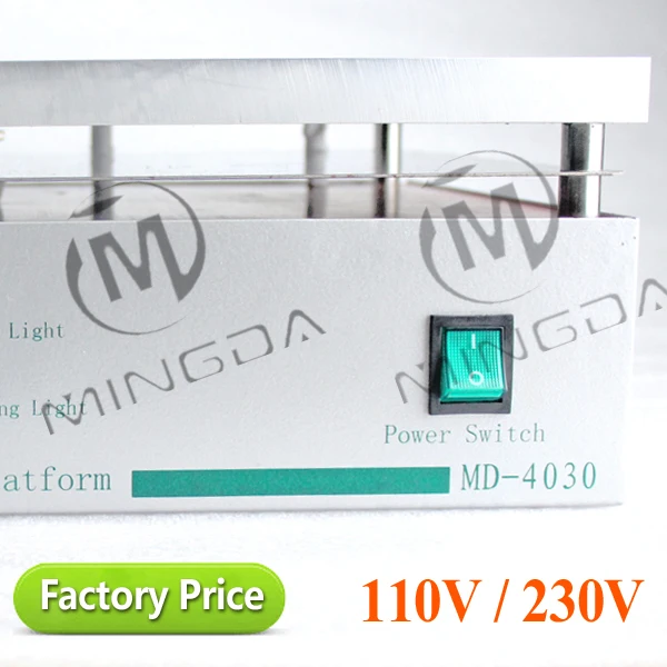 Китай поставщиком MD-4030 220 / 110 В 1800 Вт 400 * 300 мм BGA нагревательная плита из