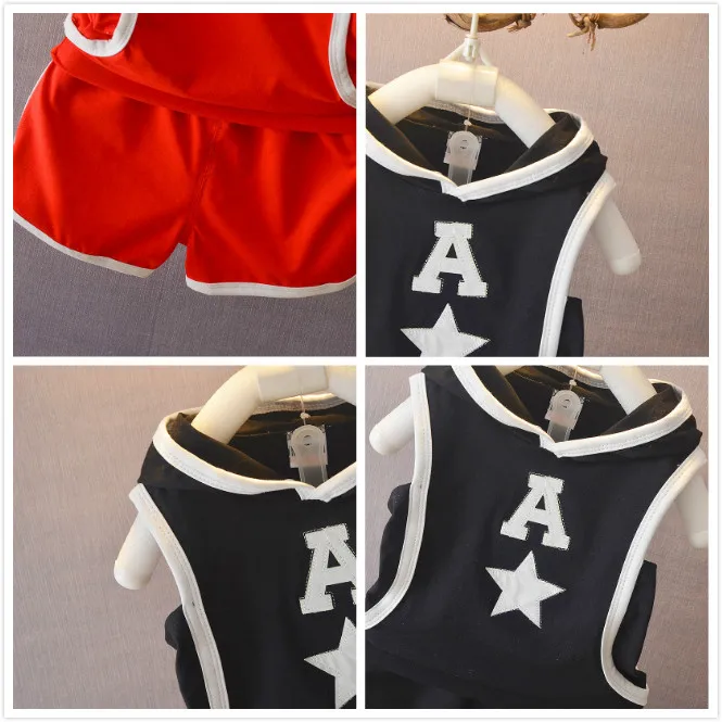 Летние цветные комплекты одежды для мальчиков повседневные хлопковые пальто