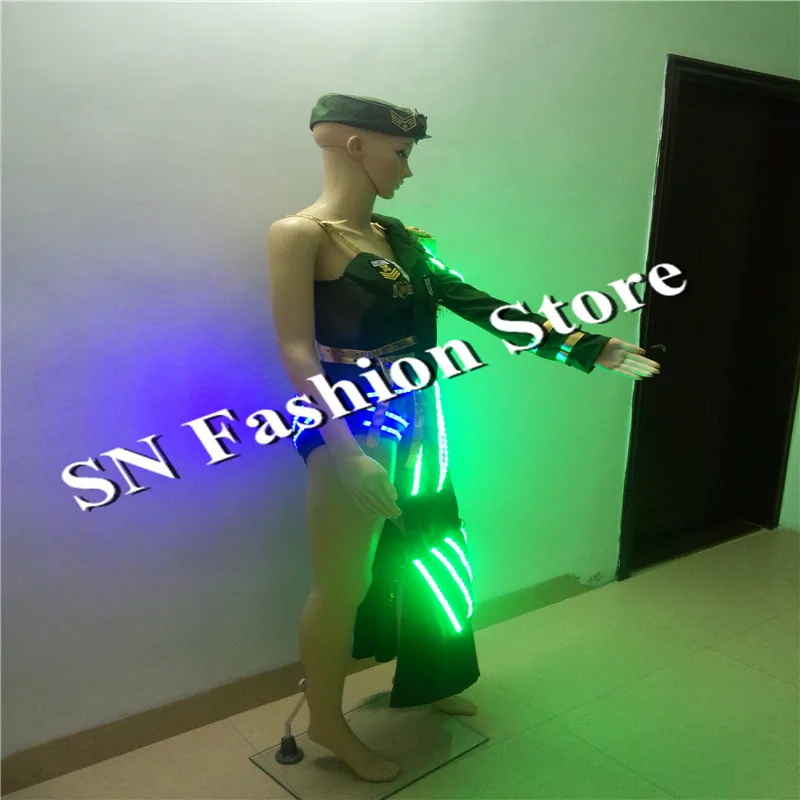 Яркие бальные костюмы SN80 со светодиодной подсветкой соблазнительные платья для