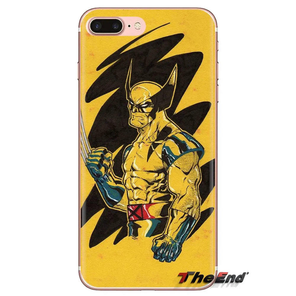For Sony Xperia Z Z1 Z2 Z3 Z5 compact M2 M4 M5 C4 E3 T3 XA Huawei Mate 7 8 Y3II Comics X-Men Wolverine Silicone Phone Skin Cover |