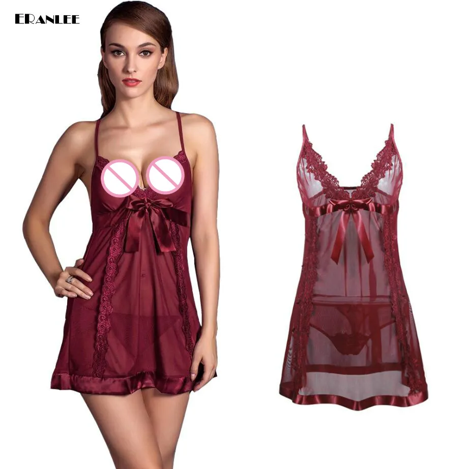 2018 Новое Сексуальное нижнее белье babydoll женское Эротическое мини платье porno lenceria