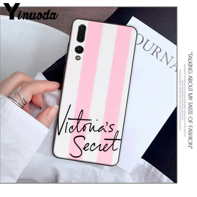 Yinuoda розовый чехол для телефона Victoria LOVE на заказ, мягкий чехол для телефона huawei P20 Pro P10 Plus P9 mate 10 Lite, чехол для мобильного телефона s