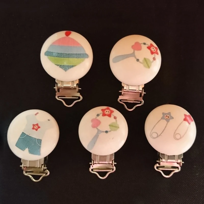 Бесплатная доставка новинка 5 шт. Детская Соска пустышка с застежками деревянные