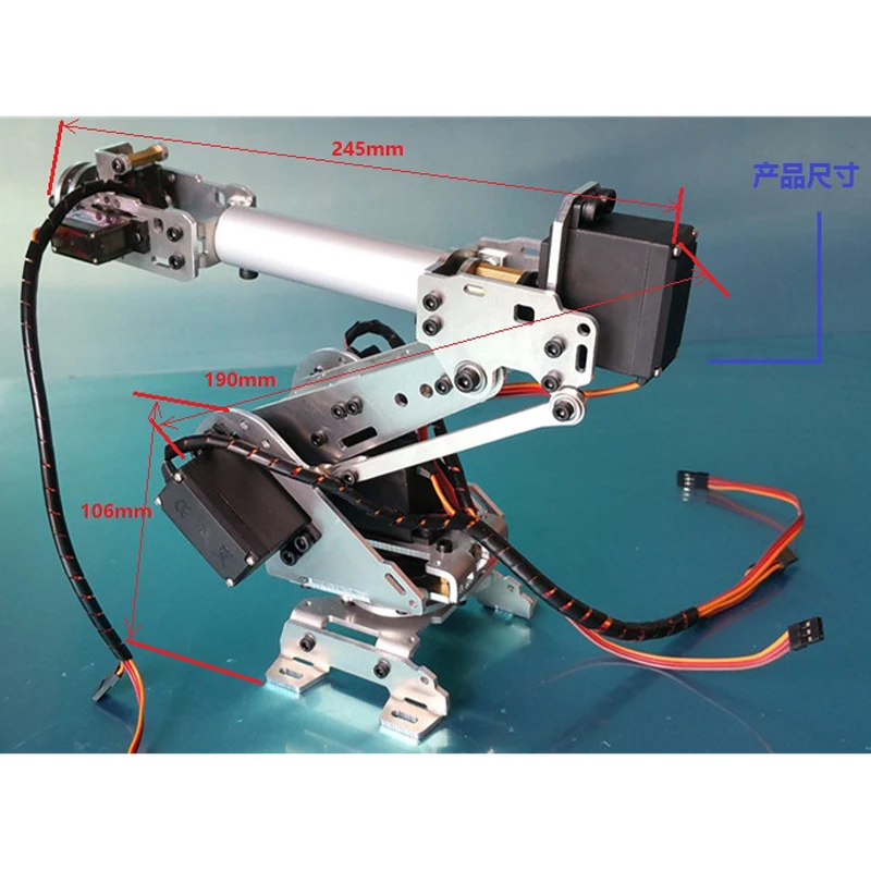 6 DOF CNC алюминиевая Роботизированная рука ABB промышленная модель робота Asix