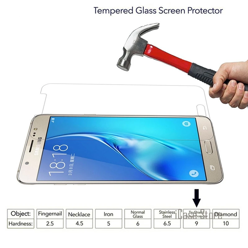 С уровнем твердости 9H закаленное Стекло Экран протектор для samsung Galaxy S2 плюс S3 Neo S4 S5 S6 S7 J1 J3 J5 J7 A3 A5 Grand Prime G531 G530