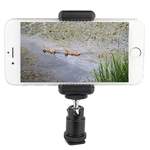 360 ° шаровая Головка Горячий башмак адаптер крепление + держатель для сотового