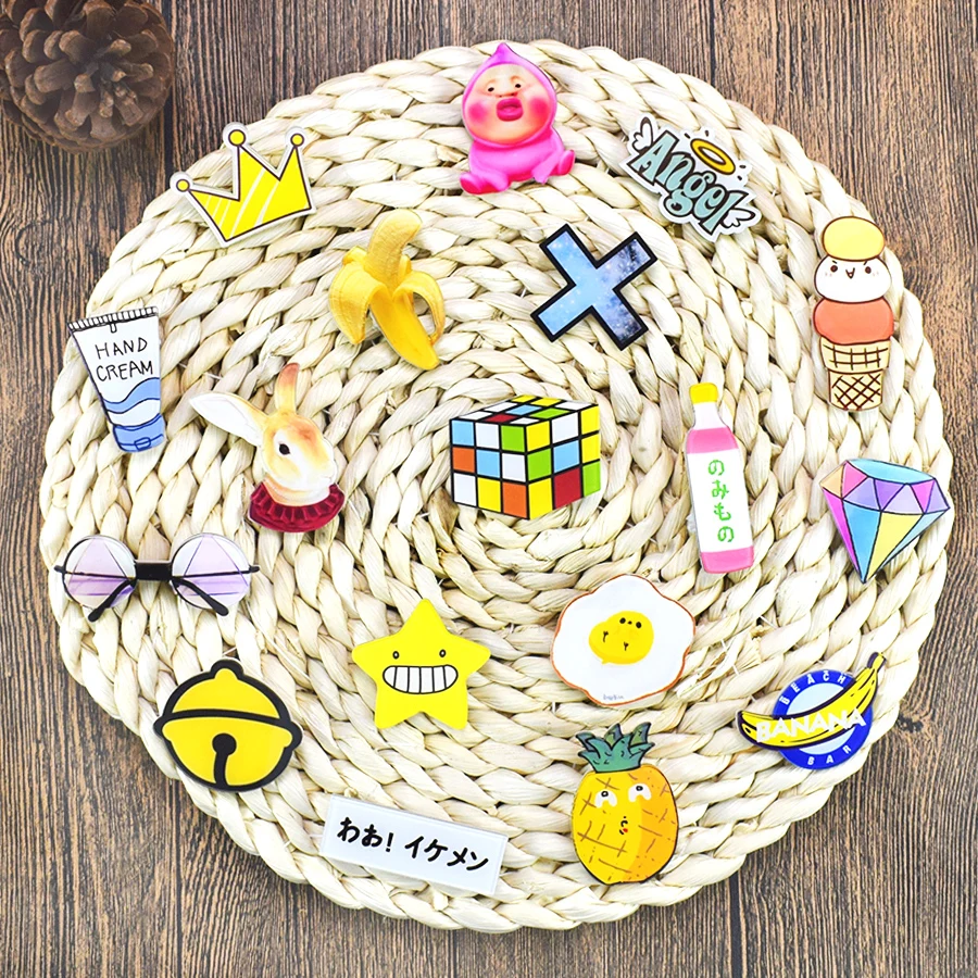 Акриловые значки и булавки для одежды 3d аниме милые Мультяшные нашивки на