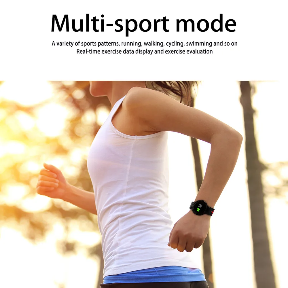 L8 Smart Fitness Activity Tracker Band Heart Rate Monitor Color Screen Sports Bracelet Bluetooth Smartband for Android IOS phone |