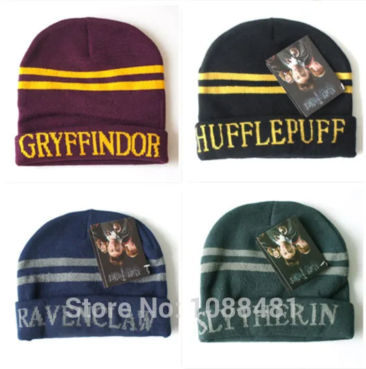 Сенсорные перчатки шапка с наушниками Гриффиндор/Слизерин/Hufflepuff/Ravenclaw перчатки шляпа Хэллоуин Рождественский подарок