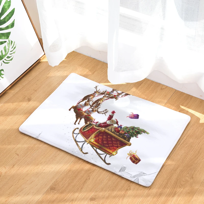 Добро пожаловать коврик с рождественским дизайном Felpudos ванная комната кухня