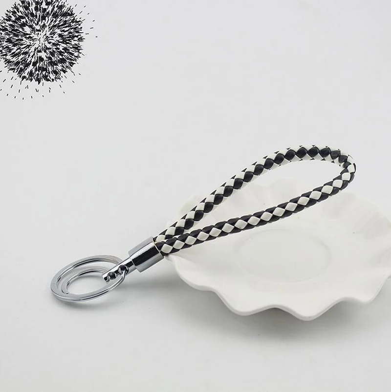 1 шт. хит продаж высокое качество ручная работа кожаный брелок из сплава