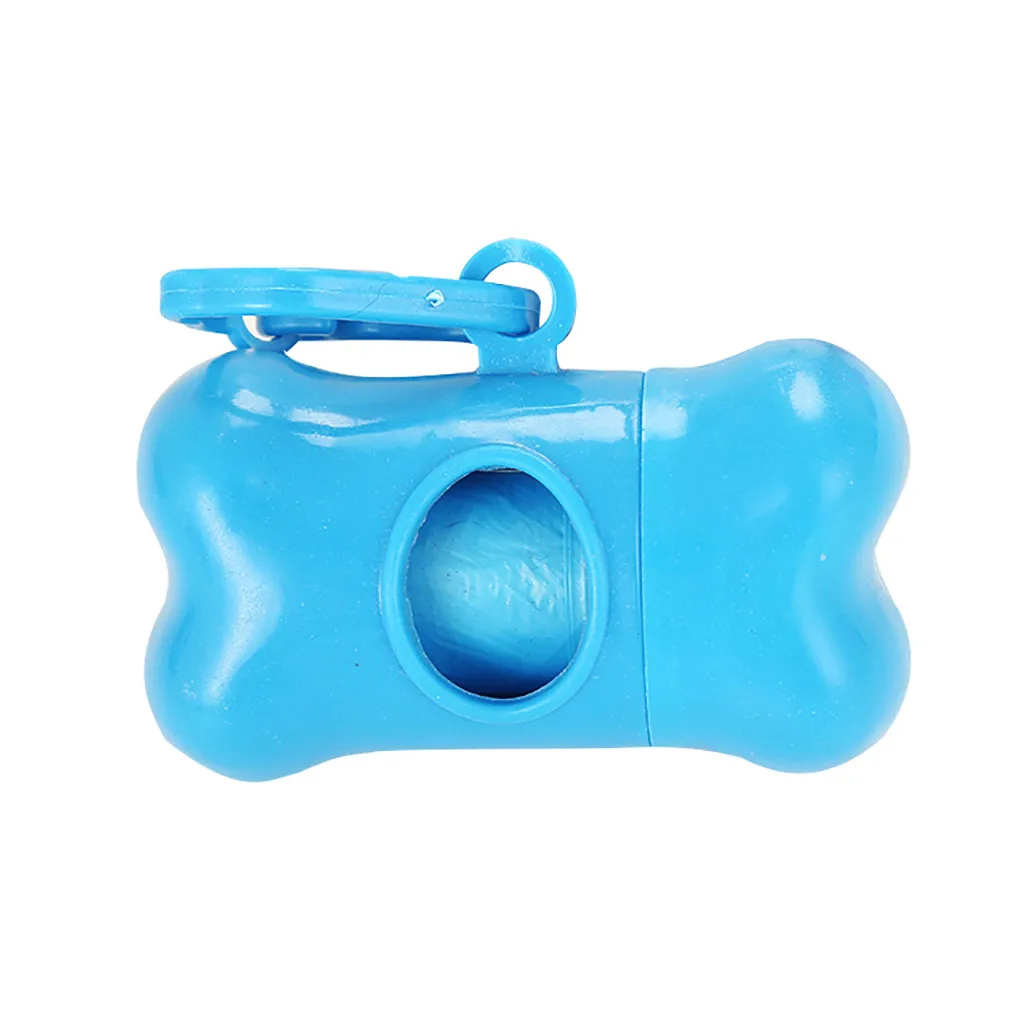 Pet Poop мешок набор для мусора держатель переноски ПЭТ форма кость собаки диспенсер