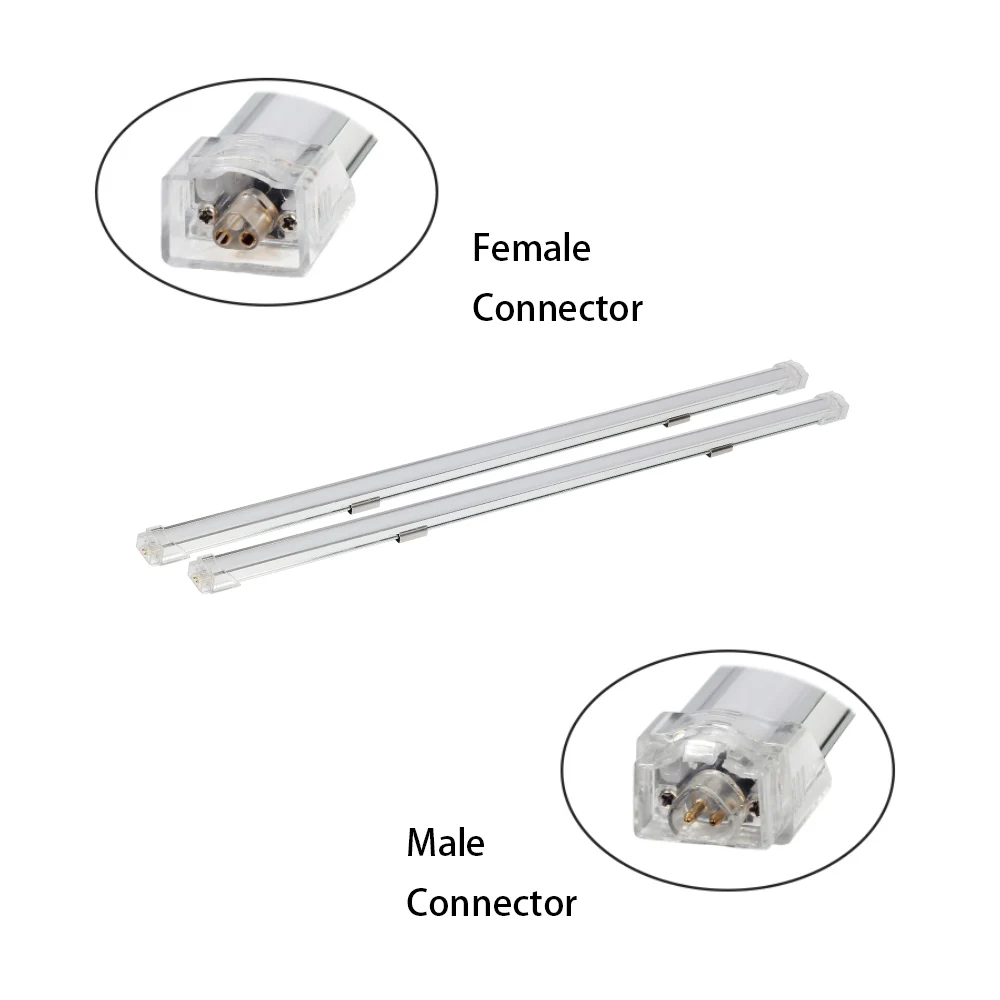DC 24V 8W 1Pcs 50CM 2835 Aluminum Milky Cover LED Bar Light/Under Cabinet Light Used For Kitchen or Study Room Lighting | Лампы и