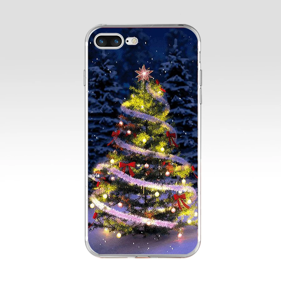 96SD новогодний Снеговик цветной Счастливого Рождества Санта Мягкий ТПУ