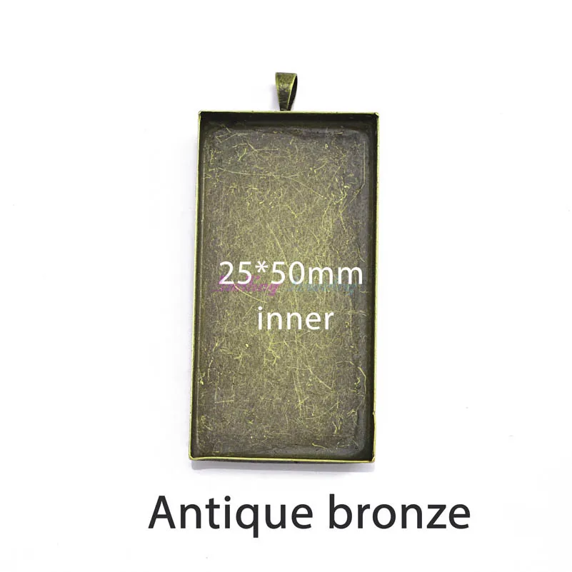 Стеклянный кабошон 20 шт. 25*50 мм|cabochon setting|bezel pendantpendant bezel |