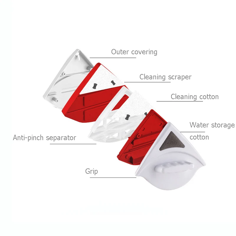 FHEAL домашний стеклоочиститель щетка для чистки стекла двухсторонняя Магнитная