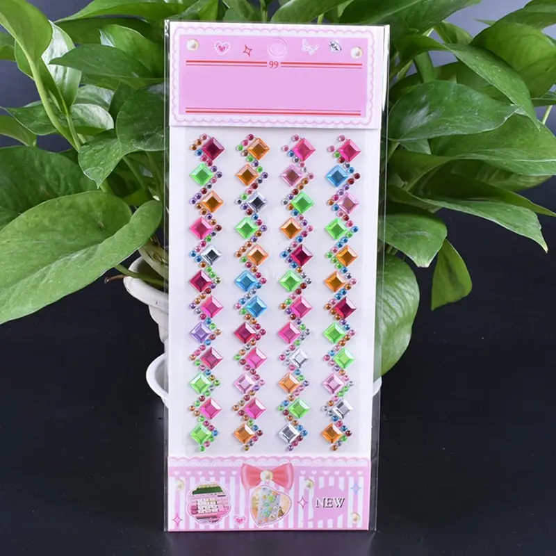 1 шт. 10cmX24.5cm алмазные хрустальные наклейки &quotКамни&quot лист Дети DIY искусство